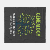 Genealogist die alle noten schud fleece deken (Voorkant (Horizontaal))