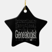 Genealogist Extraordinaire Keramisch Ornament (Voorkant)