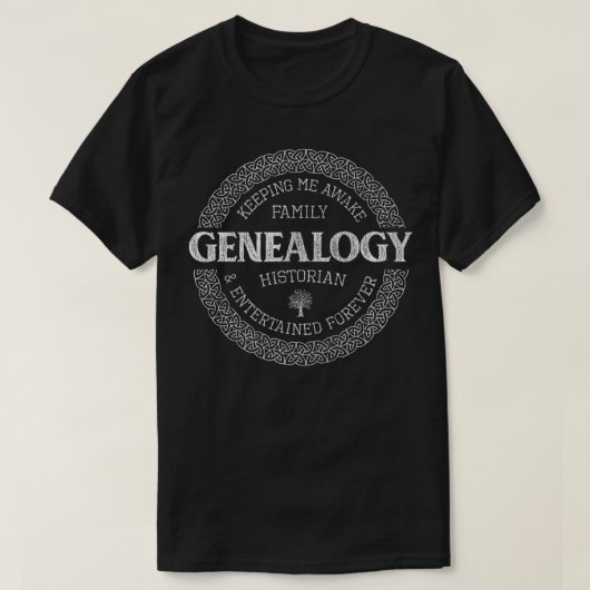 genealogist , familiegistoricus t-shirt (Design voorkant)