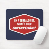 Genealogist Superpower Custom Mousepad Muismat (Met muis)