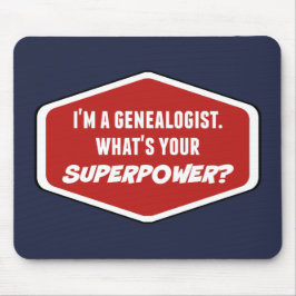 Genealogist Superpower Custom Mousepad Muismat