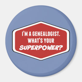 Genealogist Superpower Magnet Magneet
