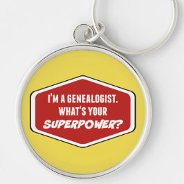 Genealogist Superpower Sleutelhanger