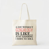 genealogist tote bag (Voorkant)