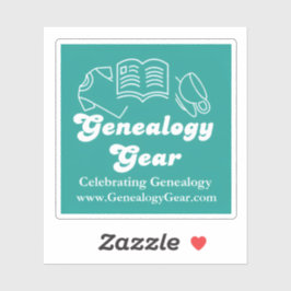 Genealogy Gear Logo Sticker