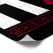 Genees het gewoon sikkelcelanemie SCD Awareness Ri Poster (Hoek)