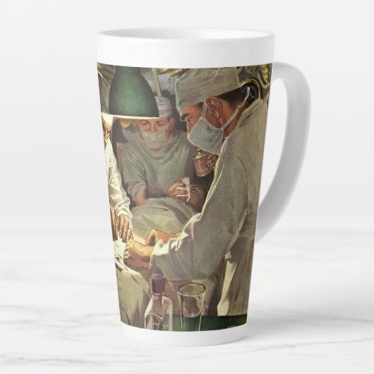 geneeskunde, artsen die chirurgie uitvoeren bij p latte mok (Rechterhoek)