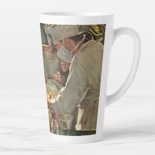 geneeskunde, artsen die chirurgie uitvoeren bij p latte mok (Rechts)