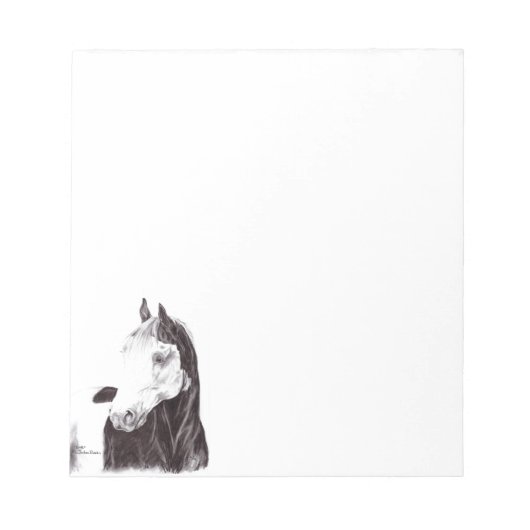 Geneeskunde Pet Paint Paard Note Pad Notitieblok (Voorkant)