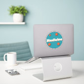 Geneeskunde Sticker (Laptop op bureau)
