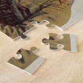 geneeskunde, verpleegkundige met soldaat legpuzzel (Zijkant)