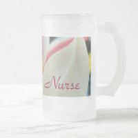 Geneeskundige Verpleegster Froste Glas Mok Tulpen