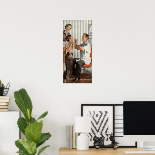  geneesmiddel, arts met patiënte poster