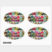 Geneesmiddel Man Magische Potie Apothecaire Tonic  Ovale Sticker (Vel)