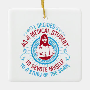 Geneesmiddel - Medische Studies Brain Keramisch Ornament