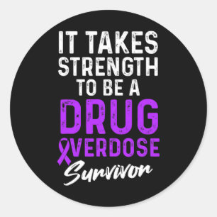 Geneesmiddel Overdosering Bewustzijnheid Aankomst Ronde Sticker