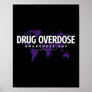 Geneesmiddel Overdosis Awareness Day Augustus 31 P Poster