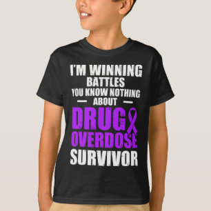 Geneesmiddel Overdosis Bewustzijn Warrior Survivor T-shirt