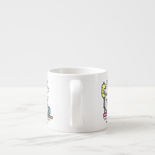 Geneesmiddelbijwerking Humor Espresso Kop (Achterkant)