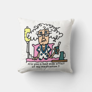 Geneesmiddelbijwerking Humor Kussen