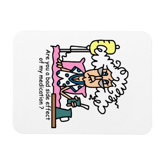 Geneesmiddelbijwerking Humor Magneet (Horizontaal)