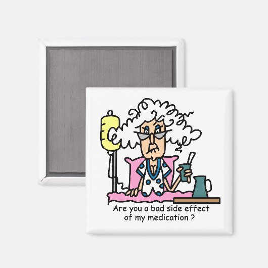 Geneesmiddelbijwerking Humor Magneet (Voorkant / Achterkant)