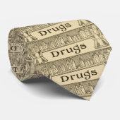 Geneesmiddelen Geneesmiddel Vintage Retro Kranten  Stropdas (Opgerold)