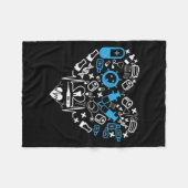 Geneesmiddelen - hart van medische apparatuur fleece deken (Voorkant (Horizontaal))