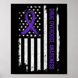 Geneesmiddelenoverdosering Amerikaanse vlag - Paar Poster