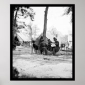 Generaal Ambrose E. Burnside en Matthew Brady 1863 Poster (Voorkant)