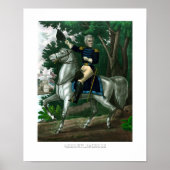 Generaal Andrew Jackson On Horseback Poster (Voorkant)