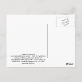 Generaal Barnard Bee Monument Briefkaart (Achterkant)