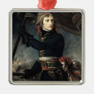 Generaal Bonaparte op de brug in Arcole Metalen Ornament