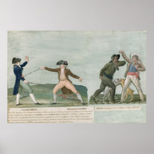 Generaal Charles Lameth en Charles Eugene Poster