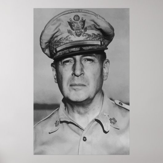 Generaal Douglas MacArthur Poster (Voorkant)