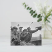 Generaal Douglas MacArthur Shelling of Inchon Briefkaart (Staand voorkant)