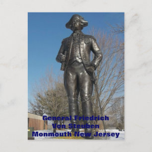 Generaal Friedrich von Steuben in Monmouth Briefkaart