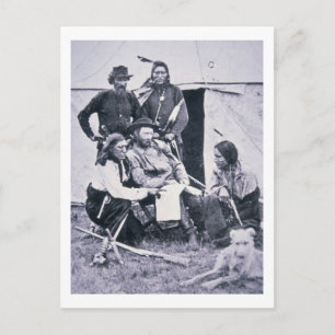 Generaal George A. Custer (1839-76) met zijn India Briefkaart