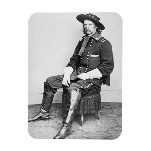 Generaal George A. Custer (foto) Magneet (Verticaal)