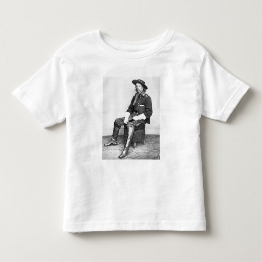 Generaal George A. Custer (foto van B/W) Kinder Shirts (Voorkant)