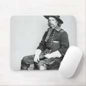 Generaal George A. Custer (foto van B/W) Muismat (Met muis)