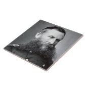 Generaal George Crook (foto van B/W) Tegeltje (Zijkant)