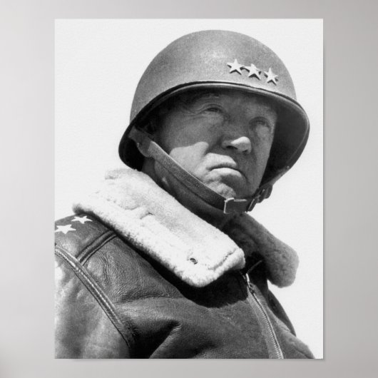 Generaal George Patton - WW2 Poster (Voorkant)