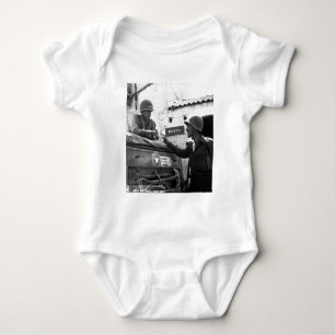 Generaal George S. Patton en Kolonel Lyle Bernard Romper