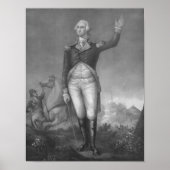 Generaal George Washington in een eenvormige litho Poster (Voorkant)