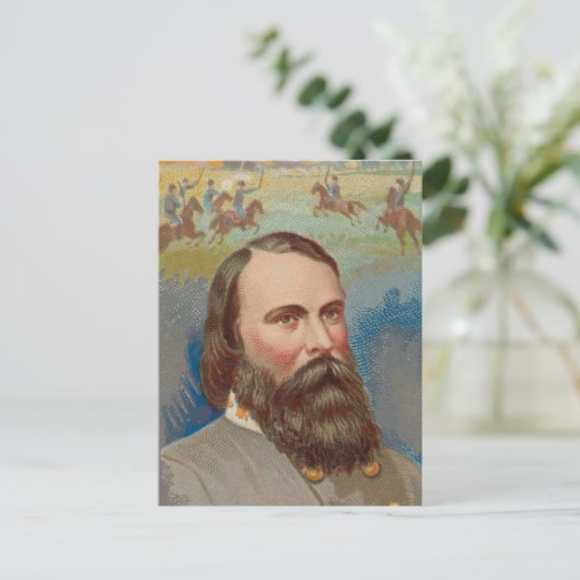 Generaal James Longstreet Briefkaart (Staand voorkant)