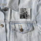 Generaal James Wolfe Vierkante Button 5,1 Cm (In situ)