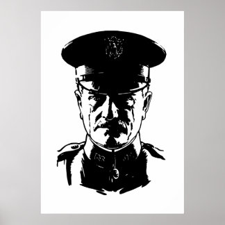 Generaal John Pershing Poster