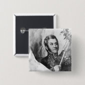 Generaal Jose de San Martin Vierkante Button 5,1 Cm (Voorkant /achterkant)