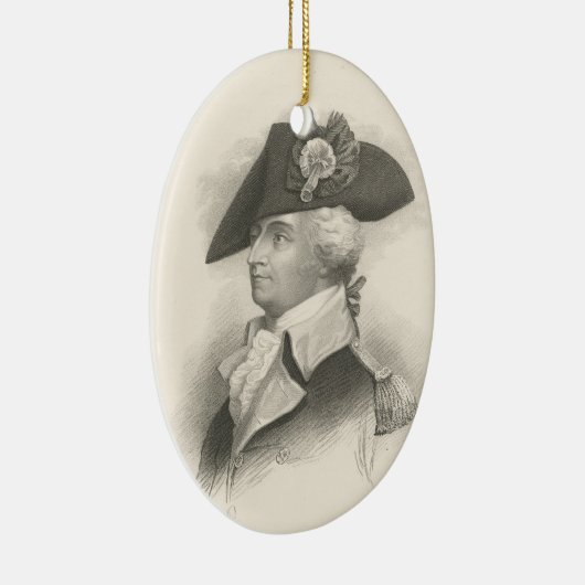 Generaal Mad Anthony Wayne Keramisch Ornament (Rechts)